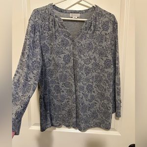 Liz Claiborne Long Sleeve Paisley Shirt